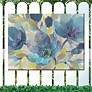 1_Blue Melody 40" Wide Rectangular Outdoor Canvas Wall Art