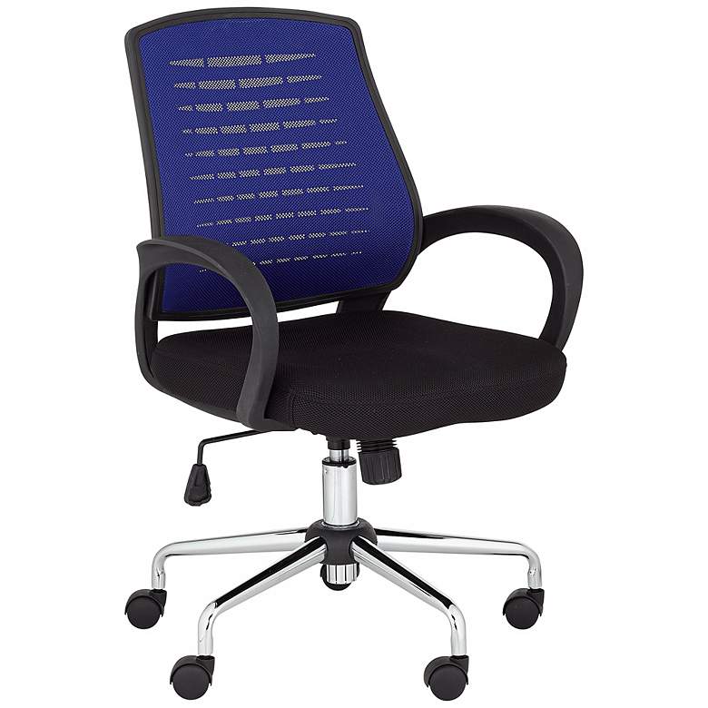 Image 1 Blue Mesh Back Adjustable Office Chair