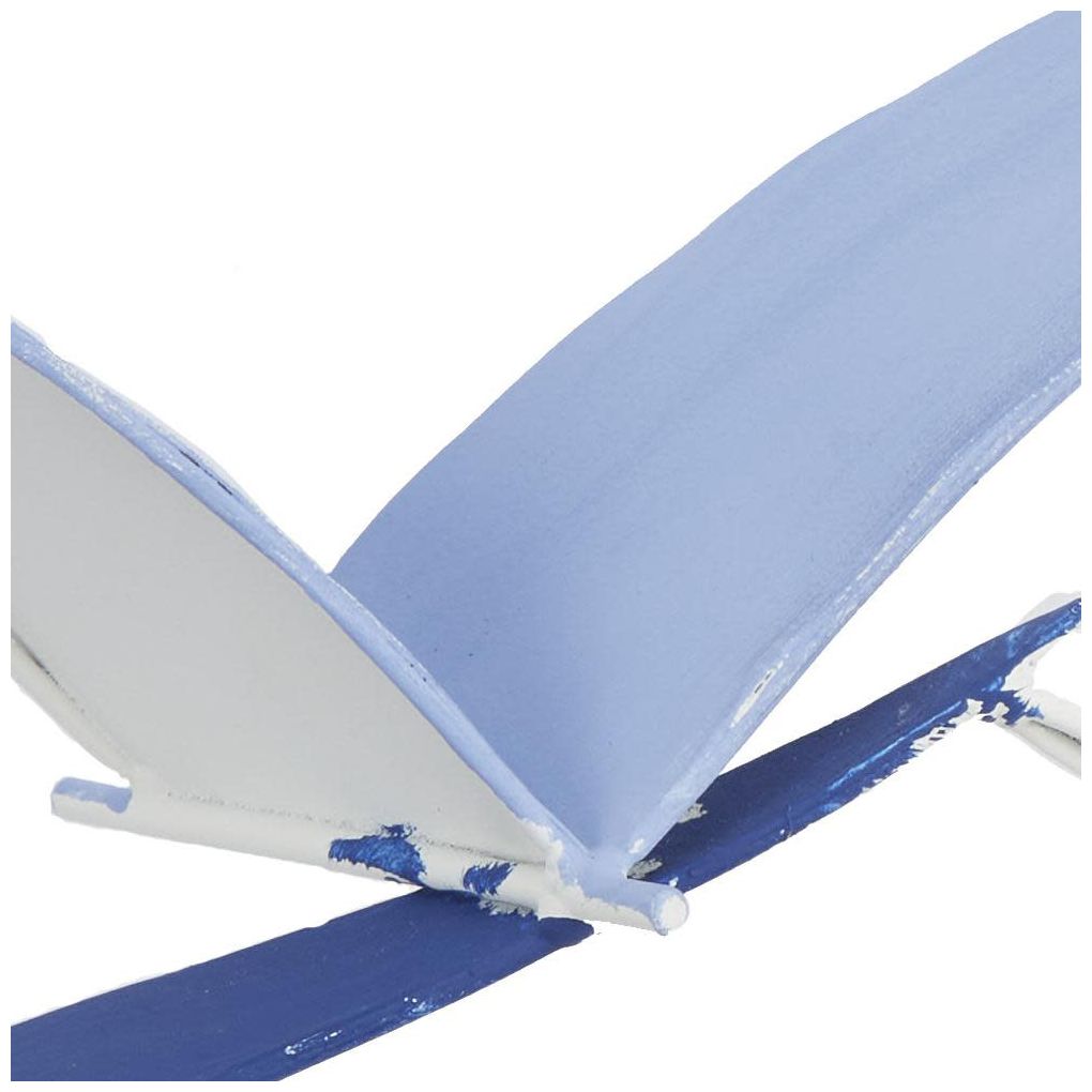 Blue Metal Coastal Wall Decor, 48" x 3" x 25"