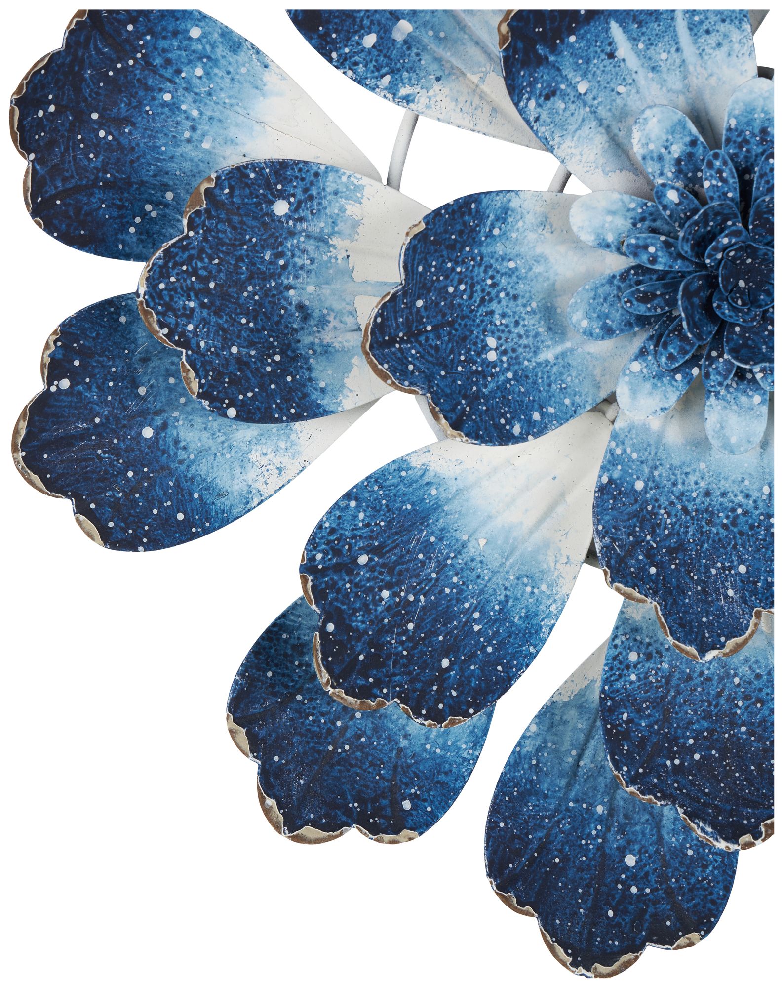 Image 3 Blue Metal Coastal Wall Decor, S/3 18", 12", 11"H more views