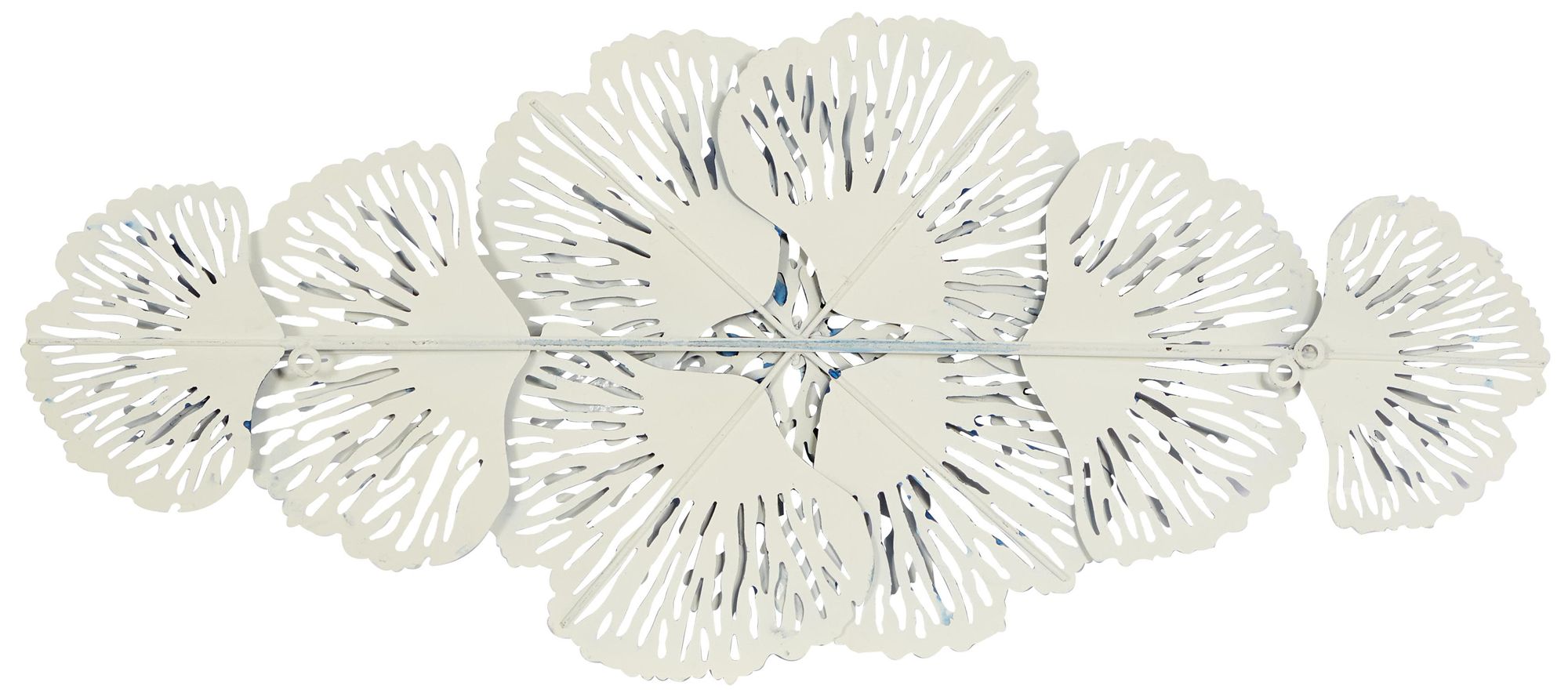 Image 5 Blue Metal Contemporary Wall Decor, 38" x 3" x 16" more views