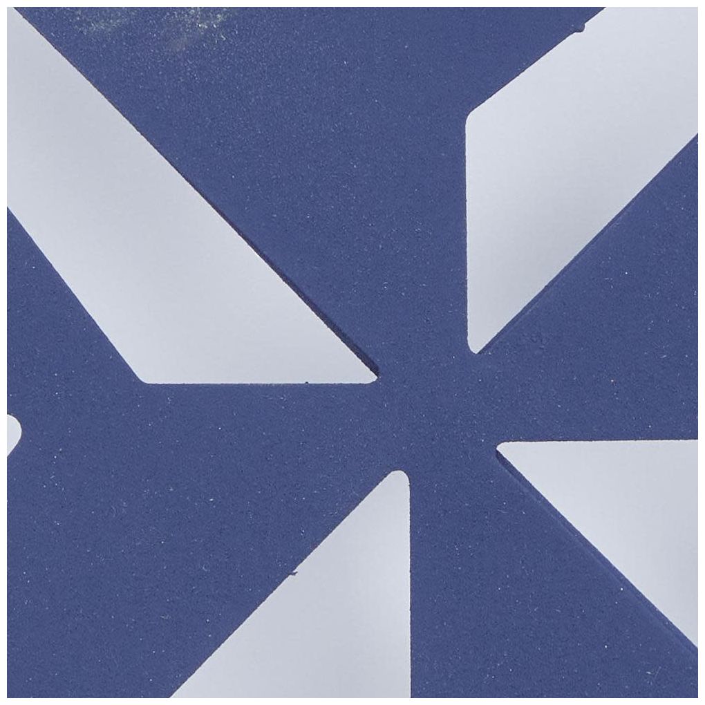 Blue Metal Contemporary Wall Decor, 48" x 1" x 26"