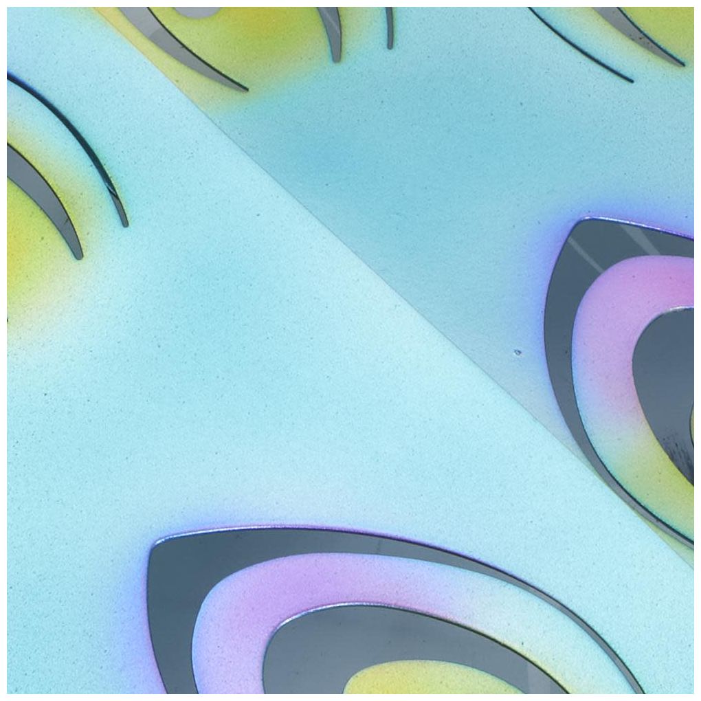 Blue Metal French Country Garden Sculpture, 17" x 46" x 21"