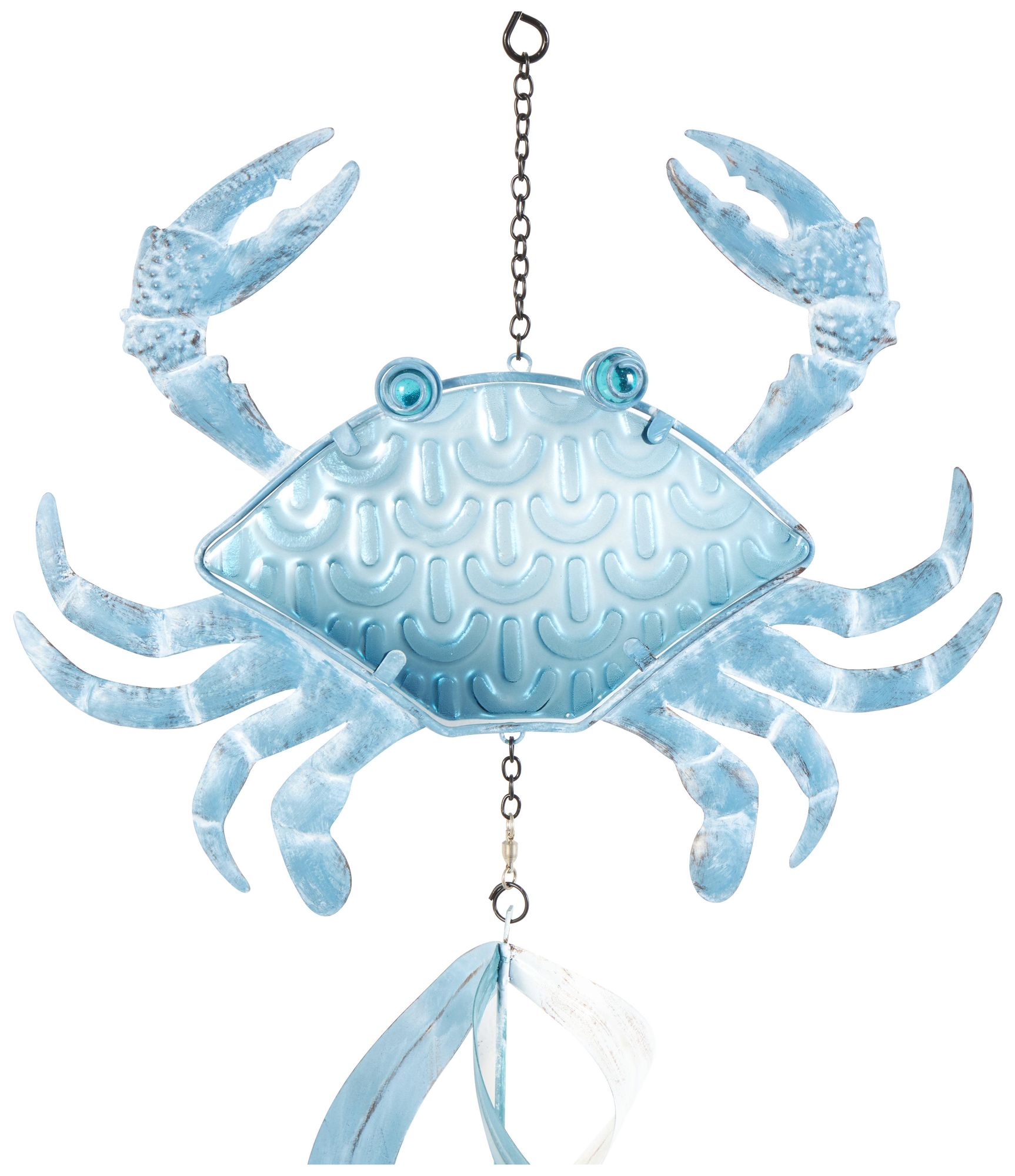 Image 2 Blue Metal Nautical Windchime, 12" x 5" x 32" more views