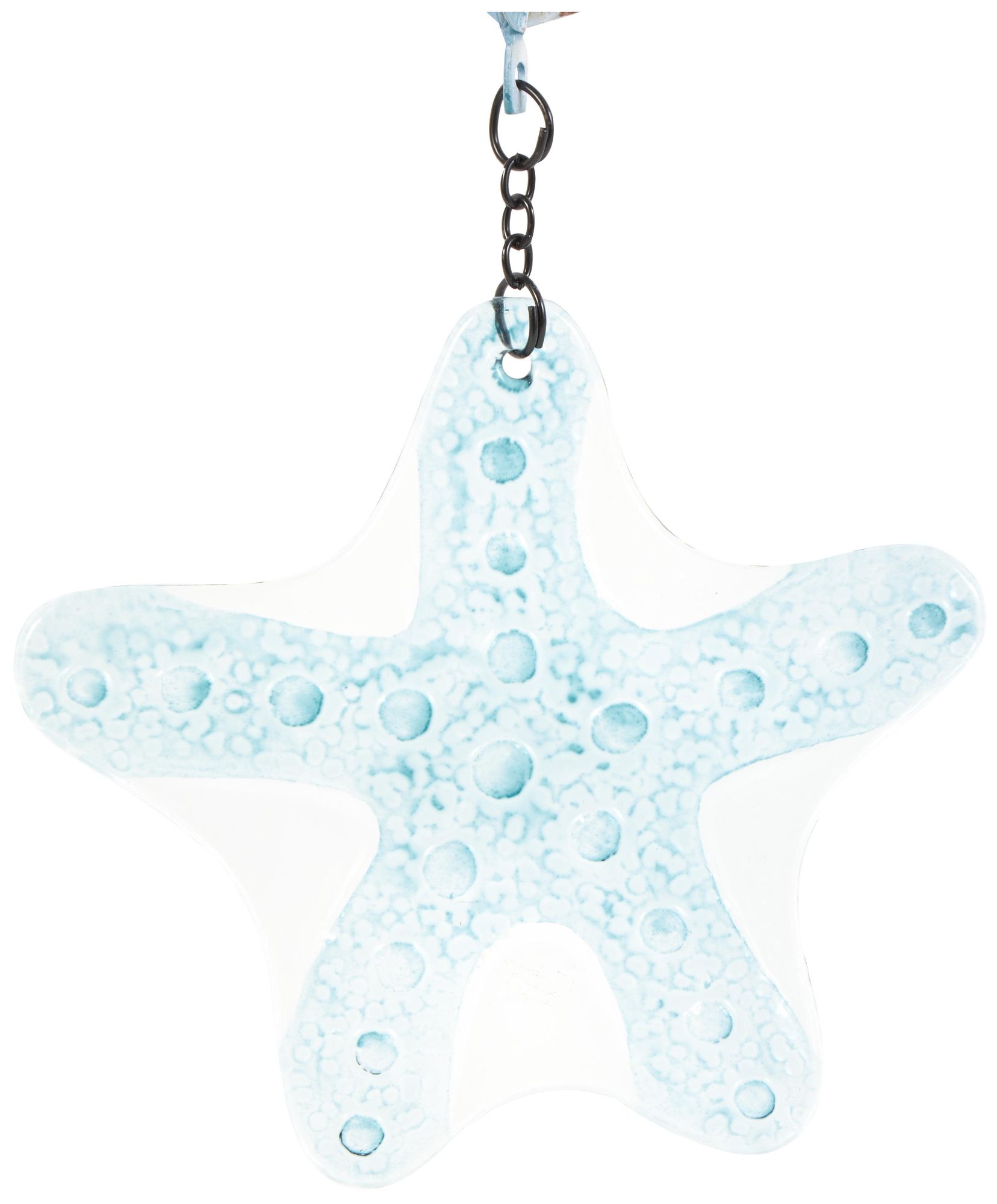 Image 3 Blue Metal Nautical Windchime, 12" x 5" x 32" more views