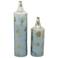 Blue Metal Rustic Vase, S/2 25", 18"H