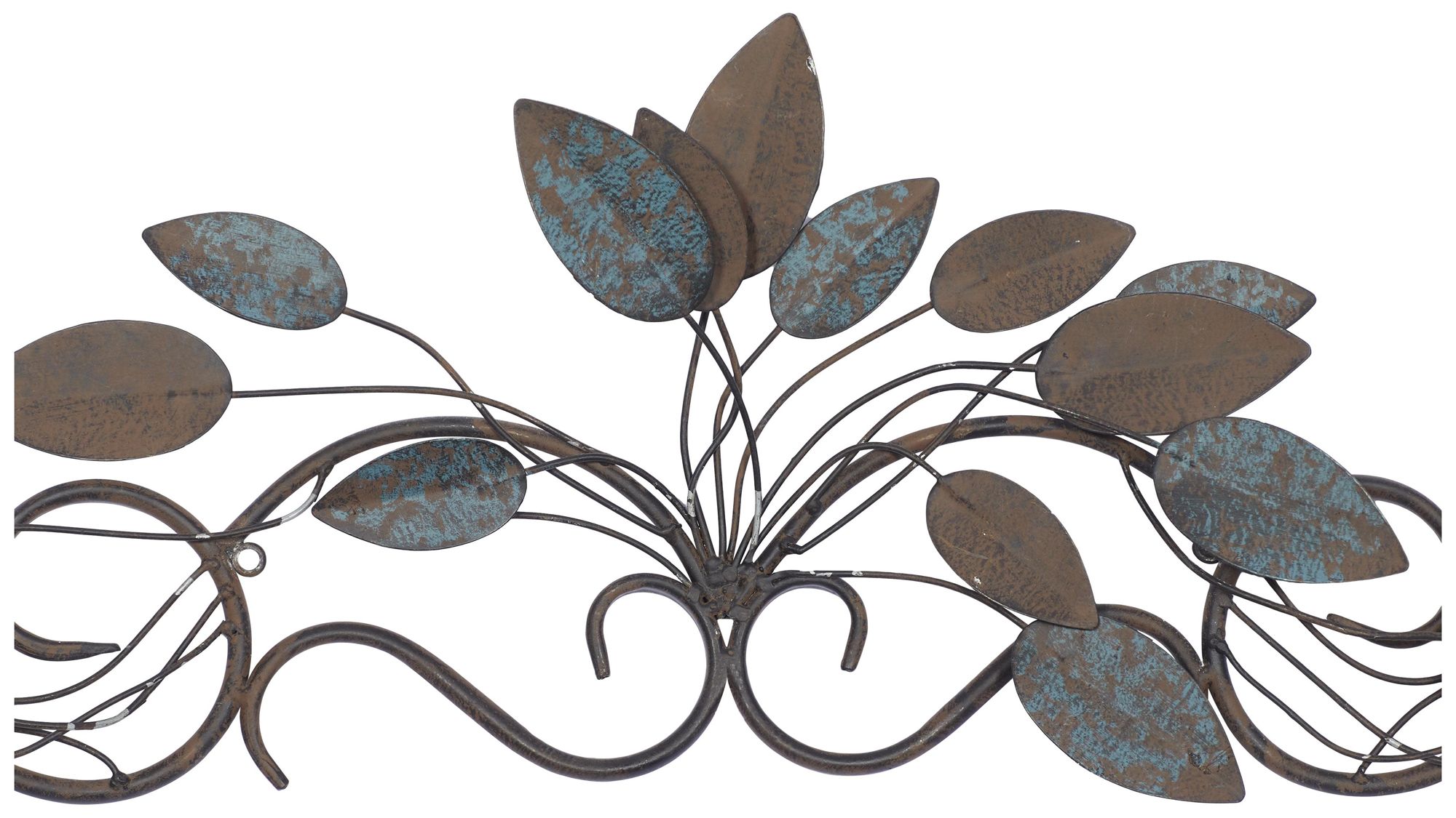 Image 3 Blue Metal Traditional Wall Decor, 35" x 2" x 10" more views