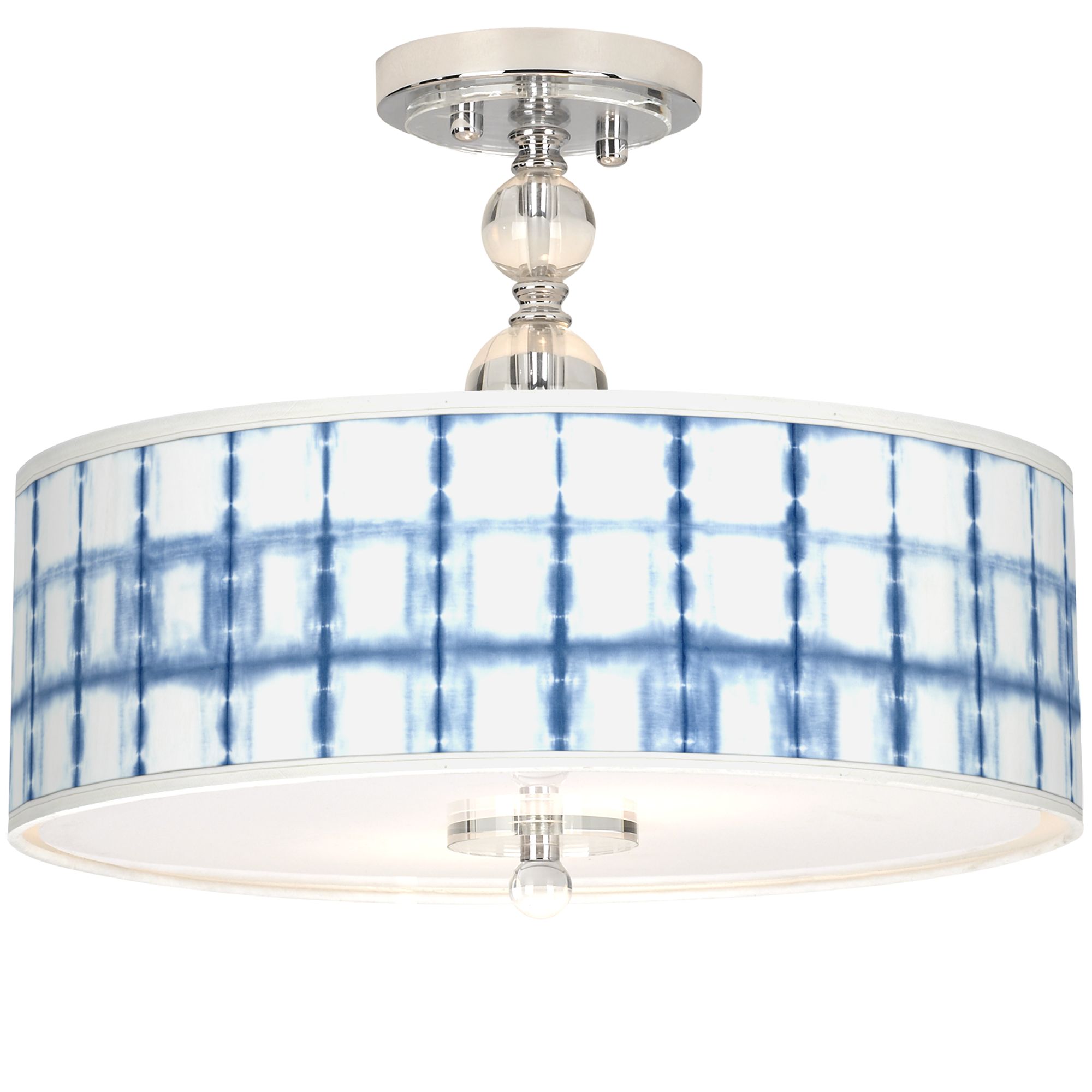 blue semi flush ceiling light