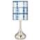 Blue Mist Giclee Droplet Table Lamp