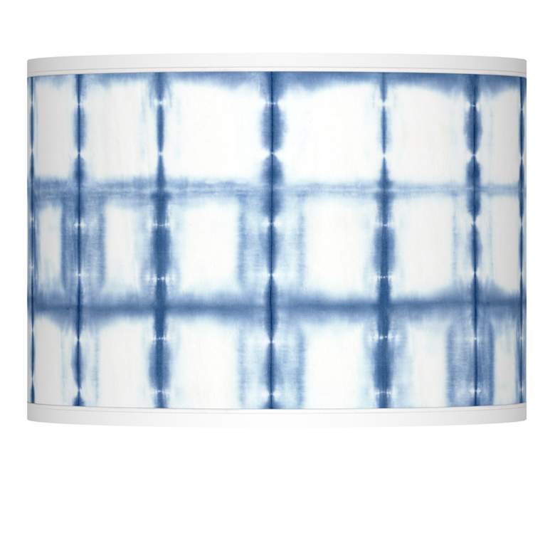 Image 1 Blue Mist Modern Coastal Giclee Lamp Shade 13.5x13.5x10 (Spider)