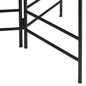 Image5 of Blue Mosaic Black Iron Set of 3 Accent Tables more views