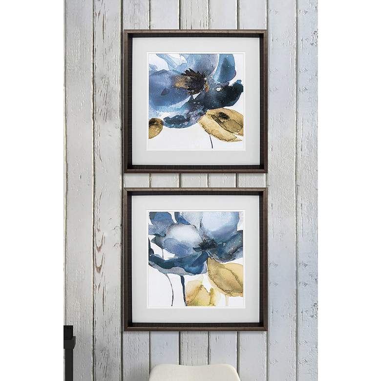 Image 2 Blue Note 18" Square 2-Piece Framed Wall Art Set more views