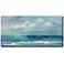 Blue on Blue 48" Wide All-Weather Outdoor Canvas Wall Art