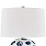 Blue Point White and Blue Dots Ceramic Accent Table Lamp