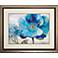 Blue Poppy Poem II 34" Wide Framed Wall Art