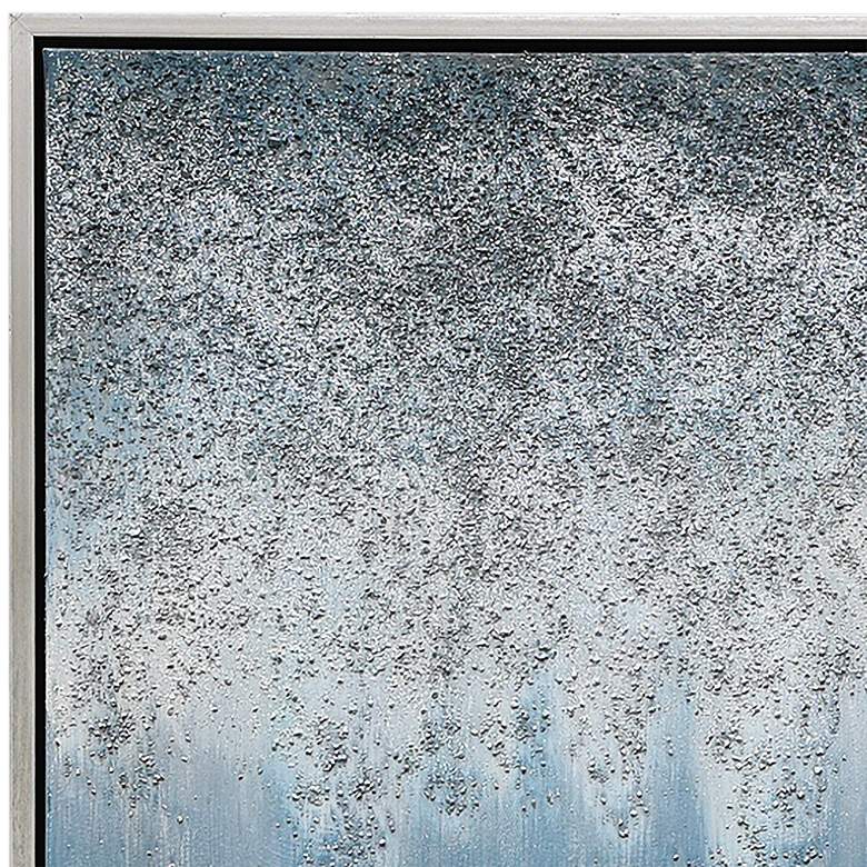 Image 3 Blue Rain 72 inchW Metallic 2-Piece Framed Canvas Wall Art Set more views