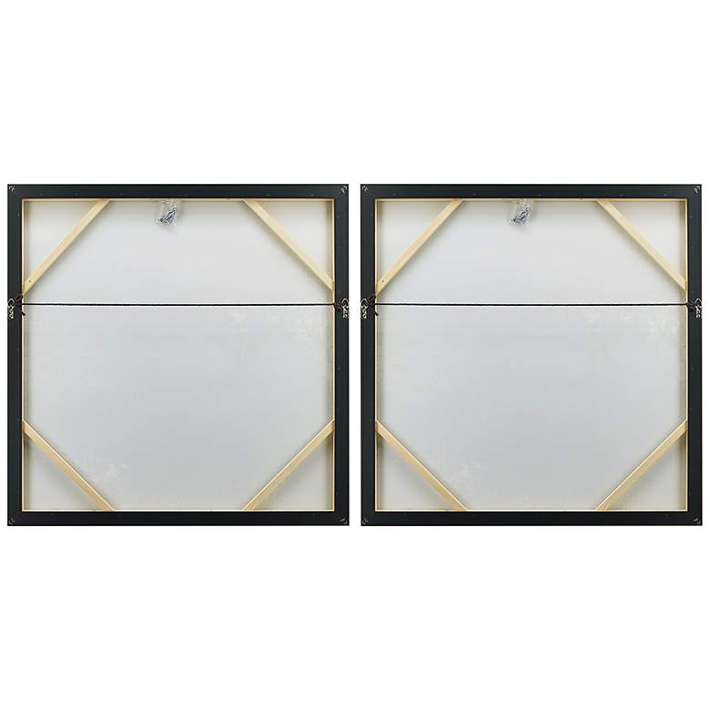 Image 5 Blue Rain 72"W Metallic 2-Piece Framed Canvas Wall Art Set more views