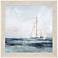 Blue Sailing I 28"W x 28"H Framed Art