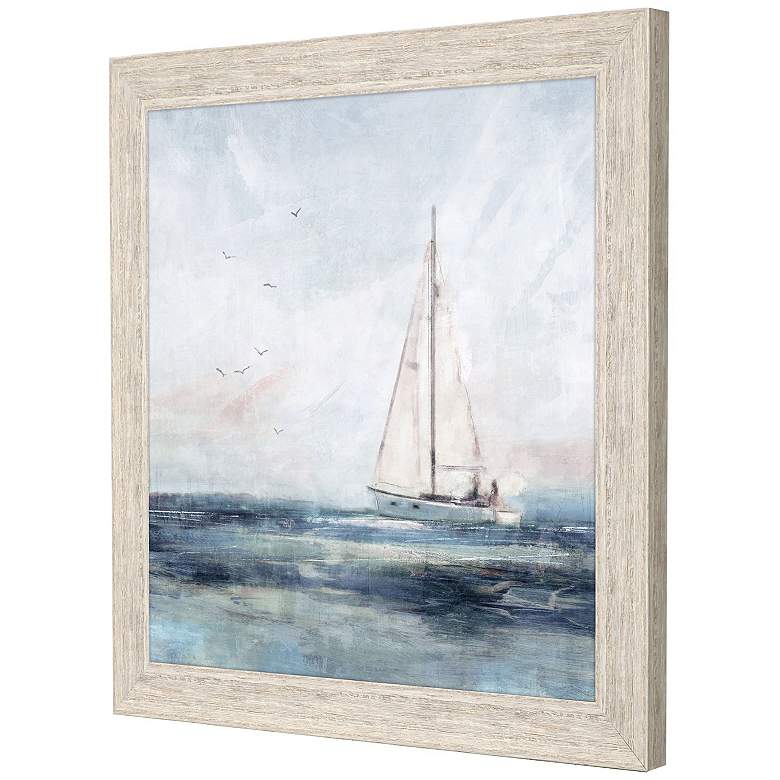 Image 2 Blue Sailing I 28"W x 28"H Framed Art more views