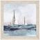Blue Sailing II 28"W x 28"H Framed Art