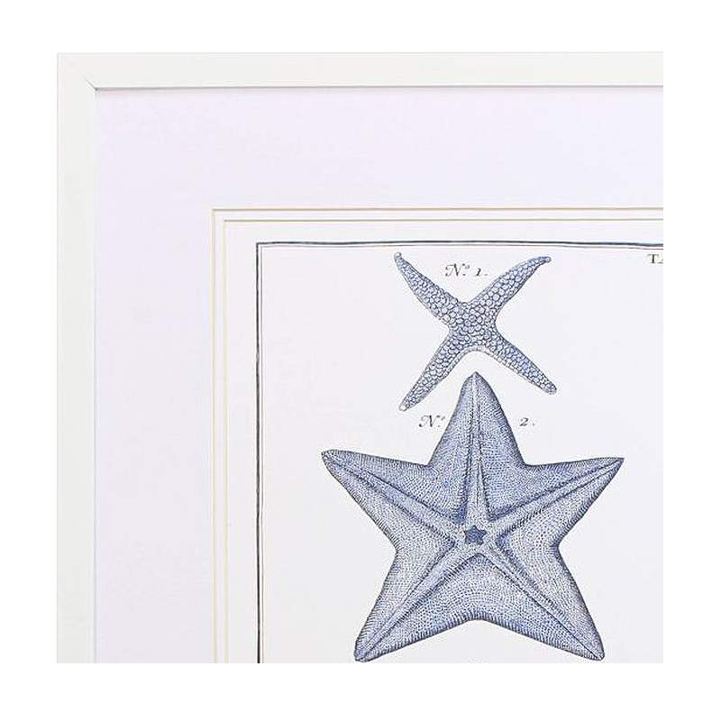 Image 4 Blue Sea Stars A 25" High 2-Piece Framed Wall Art Set more views