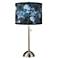 Blue Seas Giclee Brushed Nickel Table Lamp