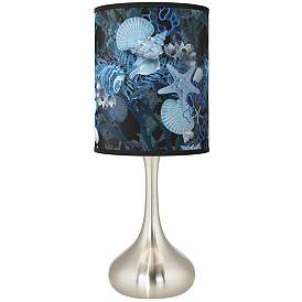 Image1 of Blue Seas Giclee Droplet Table Lamp