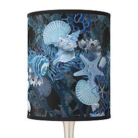 Image2 of Blue Seas Giclee Droplet Table Lamp more views
