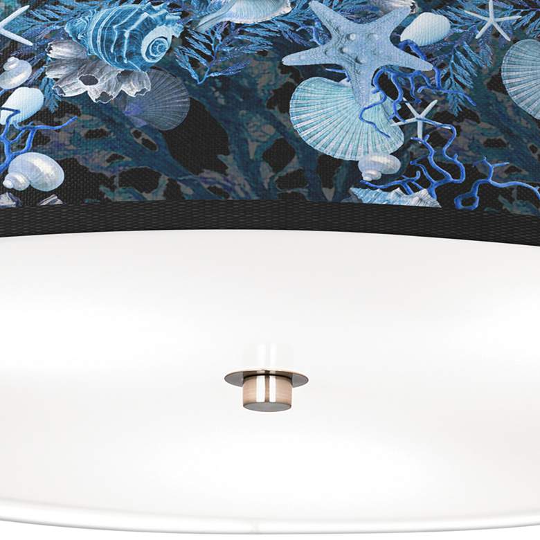 Image 3 Blue Seas Giclee Nickel 20 1/4 inch Wide Ceiling Light more views
