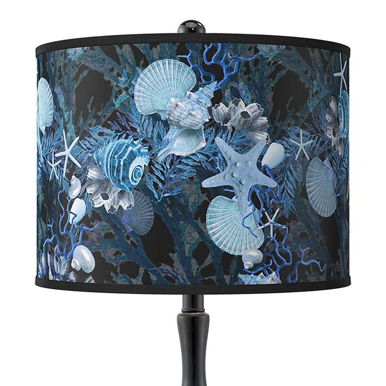 Image 2 Blue Seas Giclee Paley Black Table Lamp more views