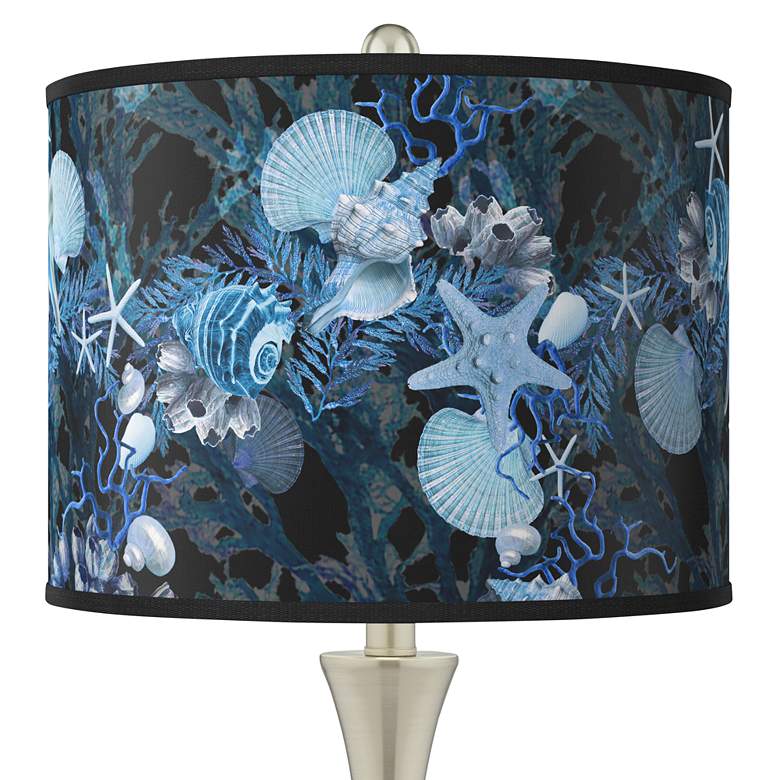 Image 2 Blue Seas Trish Brushed Nickel Touch Table Lamps Set of 2 more views