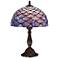 Blue Shell Tiffany Style 18" High Accent Table Lamp