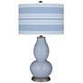 Blue Sky Bold Stripe Double Gourd Table Lamp
