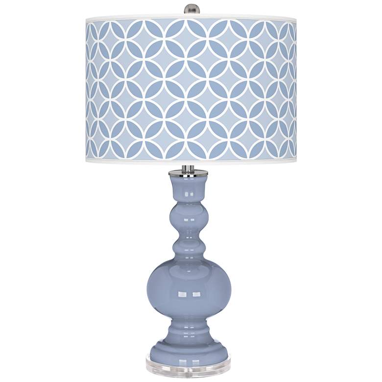Image 1 Blue Sky Circle Rings Apothecary Table Lamp