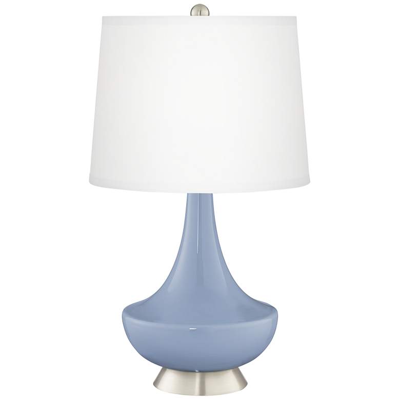 Image 2 Blue Sky Gillan Glass Table Lamp with Dimmer