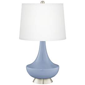 Image2 of Blue Sky Gillan Glass Table Lamp with Dimmer