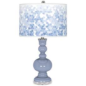 Image1 of Blue Sky Mosaic Giclee Apothecary Table Lamp