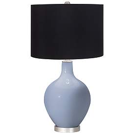 Image1 of Blue Sky Ovo Table Lamp with Black Shade