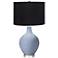 Blue Sky Ovo Table Lamp with Black Shade