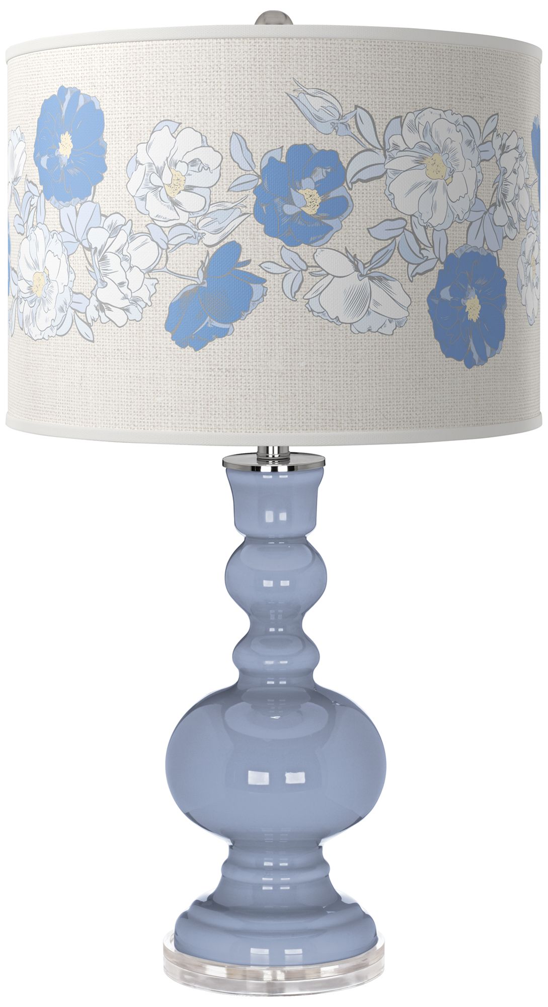 Image Blue Sky Rose Bouquet Apothecary Table Lamp