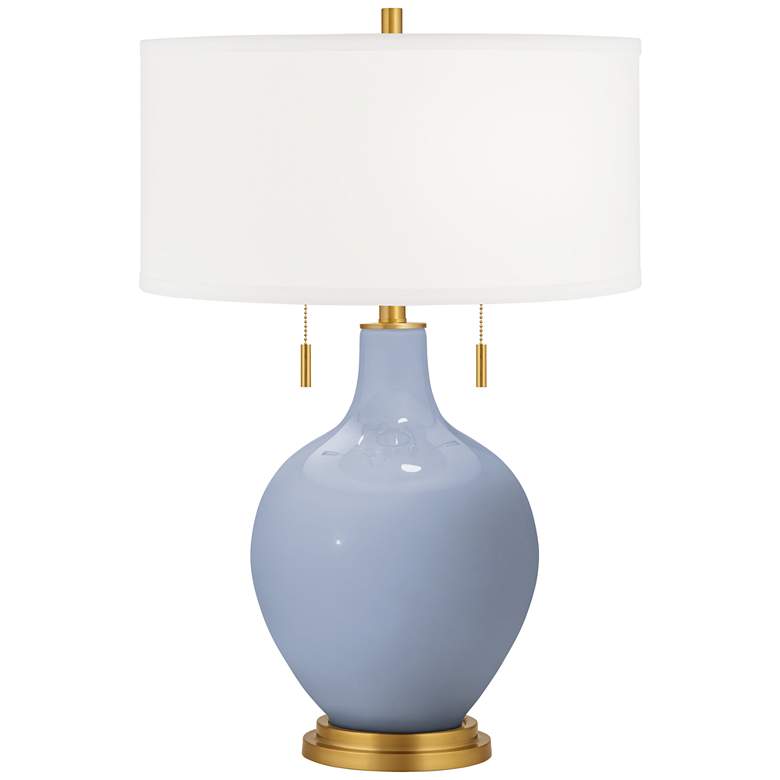 Image 2 Blue Sky Toby Brass Accents Table Lamp with Dimmer
