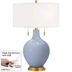 Image1 of Blue Sky Toby Brass Accents Table Lamp with Dimmer