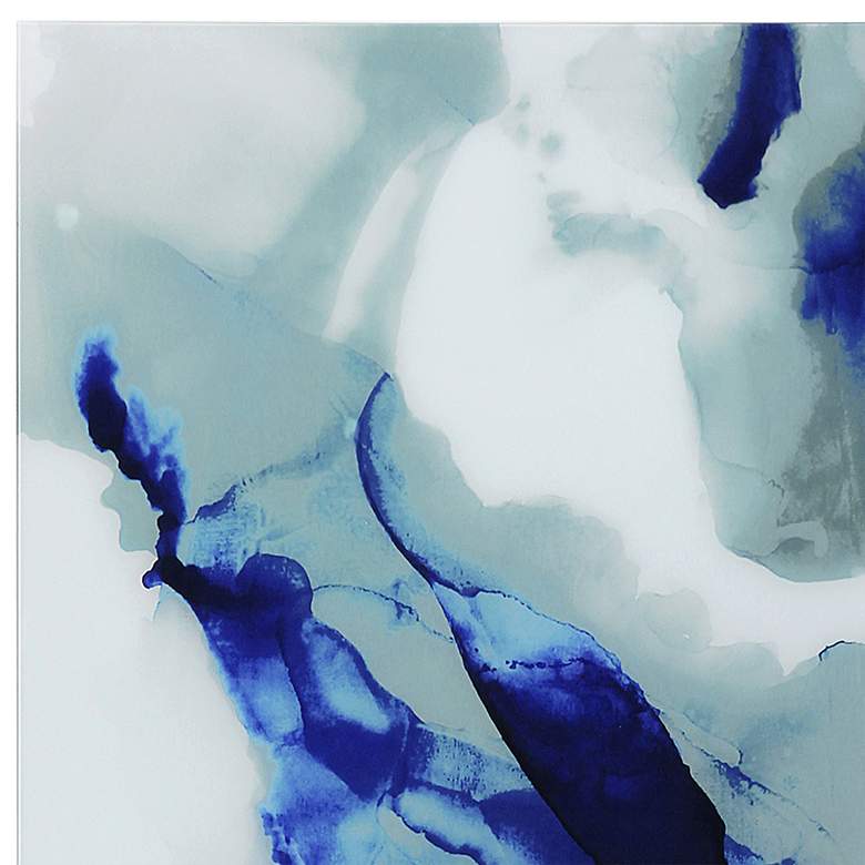 Image 4 Blue Splash 72" High Free Floating Tempered Glass Wall Art more views