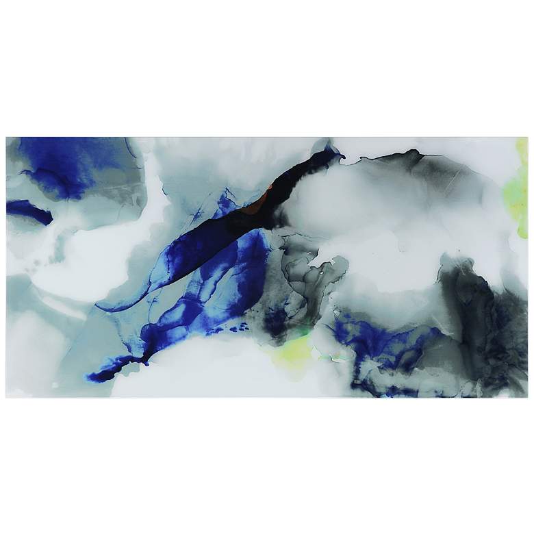 Image 6 Blue Splash 72" High Free Floating Tempered Glass Wall Art more views