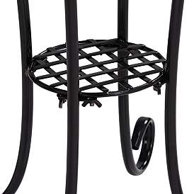 Image5 of Blue Stars Mosaic Black Outdoor Accent Tables Set of 2 more views