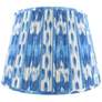 Blue Swag Print Pleated Empire Lamp Shade 11x16x10 (Spider)