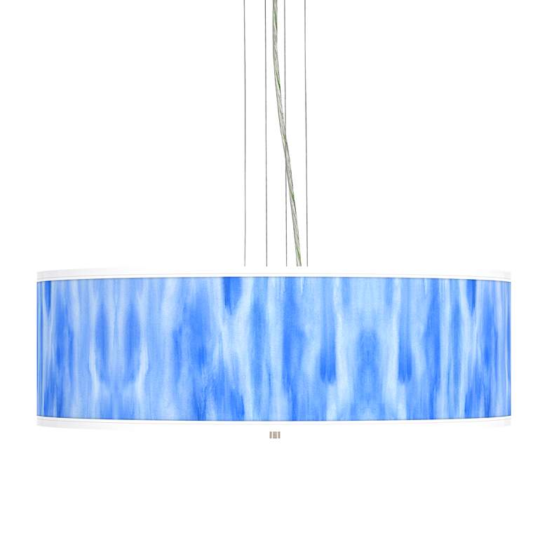 Image 1 Blue Tide Giclee 24 inch Wide 4-Light Pendant Chandelier