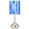 Blue Tide Giclee Droplet Table Lamp