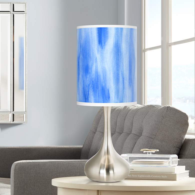 Image 1 Blue Tide Giclee Droplet Table Lamp