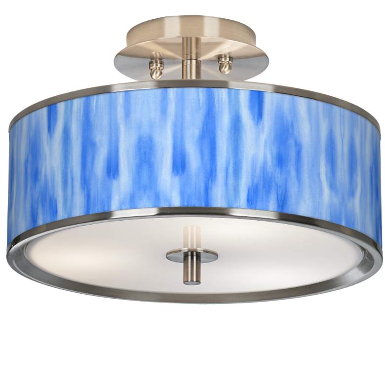 Image 1 Blue Tide Giclee Glow 14" Wide Ceiling Light